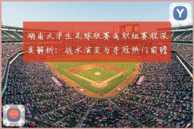 湖南大学生足球联赛高职组赛程深度解析:战术演变与夺冠热门前瞻